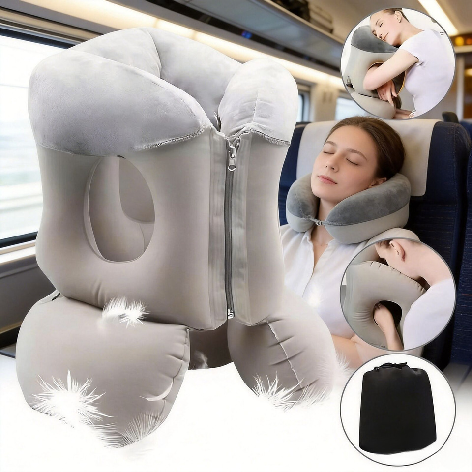 Outdoor Furniture Cushion - Upgraded Inflatable Air Cushion Travel Pillow