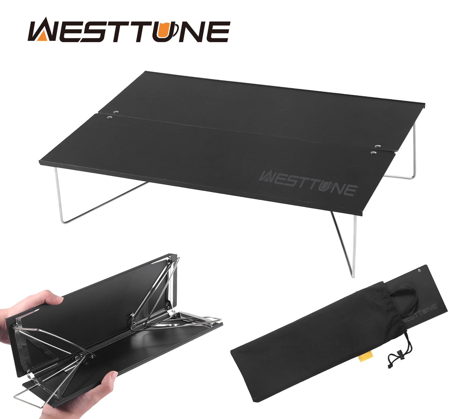 Outdoor Furniture Usa - WESTTUNE Compact Mini Camping Table Portable