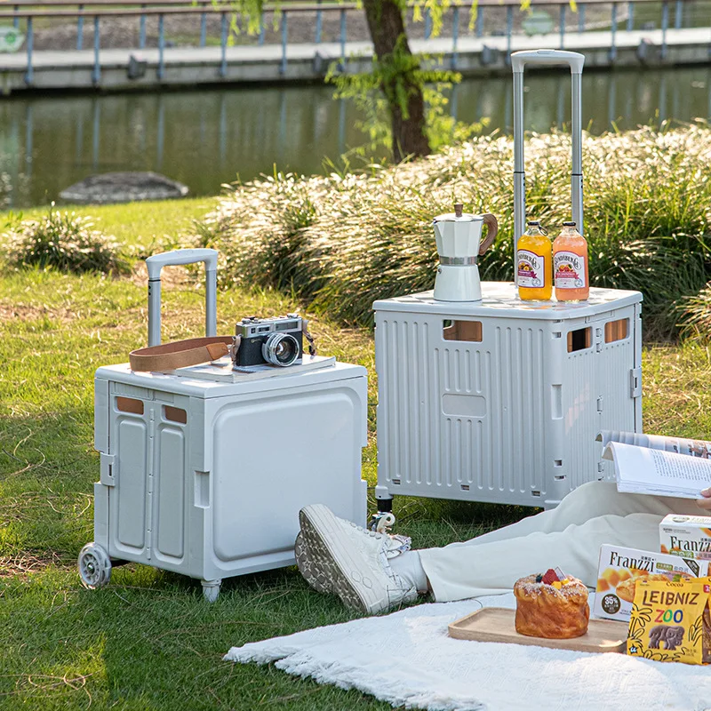 Outdoor Furniture Shop - Outdoor storage box Small trolley Household