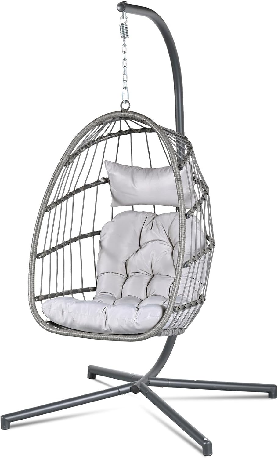 Hanging Egg Chair - Hanging Egg Chair with Stand,350LBS Capacity,
