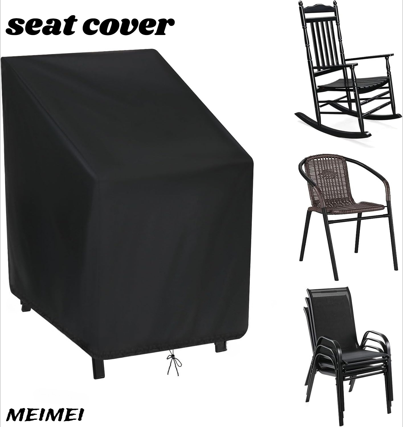 Outdoor Furniture Waterproof - Stacked Chair Dust Cover Storage Bag