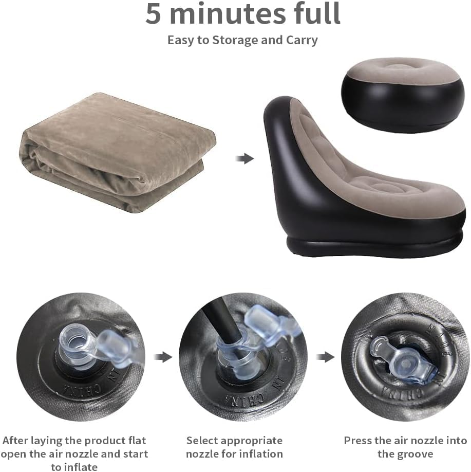 2Pcs Lazy Sofa Inflatable Chai - đánh giá và giá Outdoor Furniture Sale