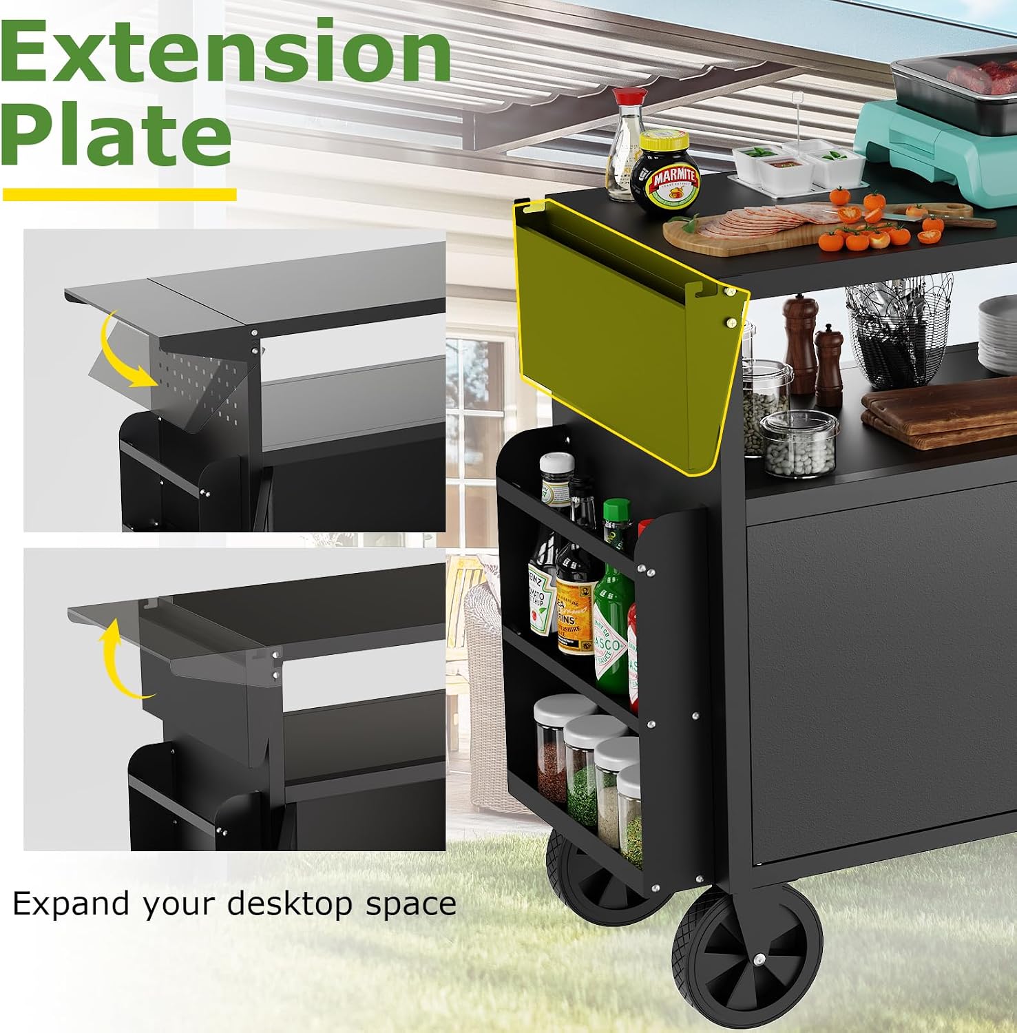 Outdoor Grill Cart Table With  - đánh giá và giá Outdoor Furniture Usa