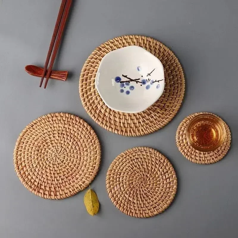 Handmade Round Rattan Coasters - đánh giá và giá Outdoor Furniture Sale