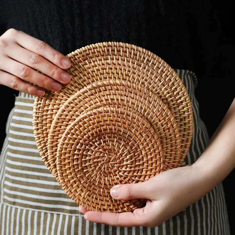 Handmade Round Rattan Coasters - đánh giá và giá Outdoor Furniture Sale