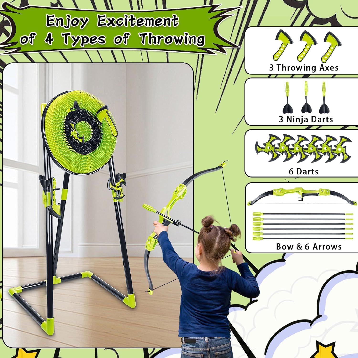 4 in 1 Axe Throwing Target Set - đánh giá và giá Outdoor Furniture Target