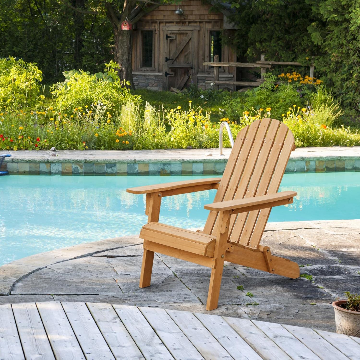 Folding Adirondack Chair Set o - đánh giá và giá Outdoor Furniture Fire Pit