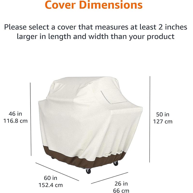 210D BBQ Beige Barbecue Grill  - đánh giá và giá Outdoor Furniture Fabric Waterproof