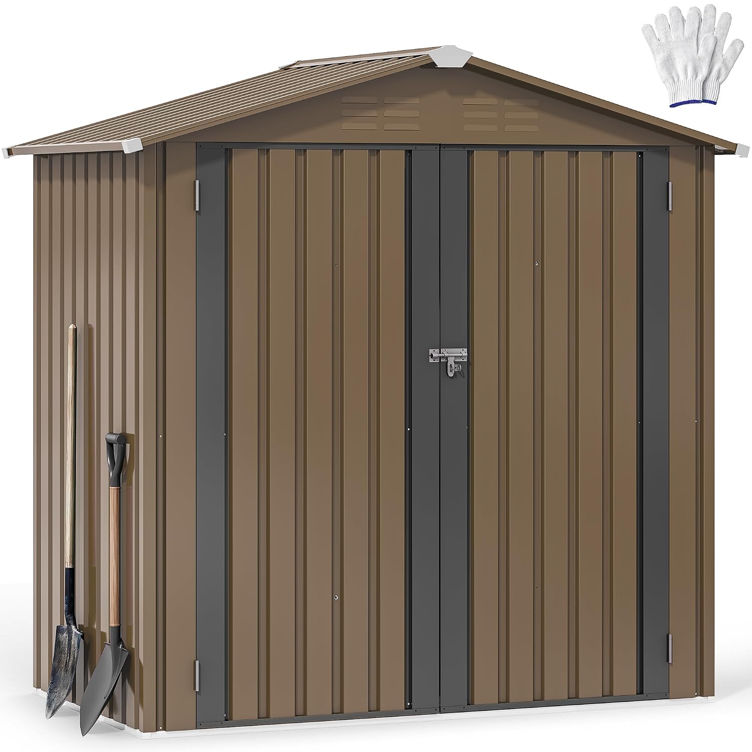6x4ft Metal Outdoor Storage Sh - đánh giá và giá Outdoor Furniture Waterproof