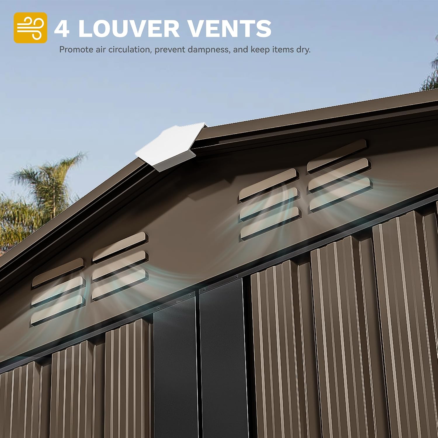 6x4ft Metal Outdoor Storage Sh - đánh giá và giá Outdoor Furniture Waterproof