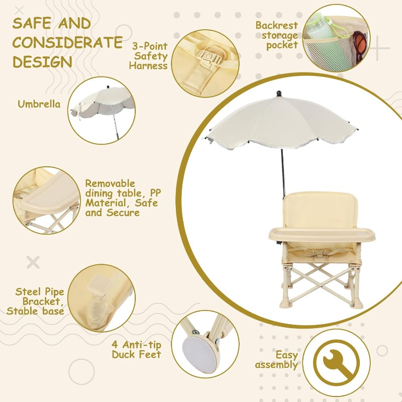 Baby Outdoor Beach Chair with  - đánh giá và giá Outdoor Furniture Usa