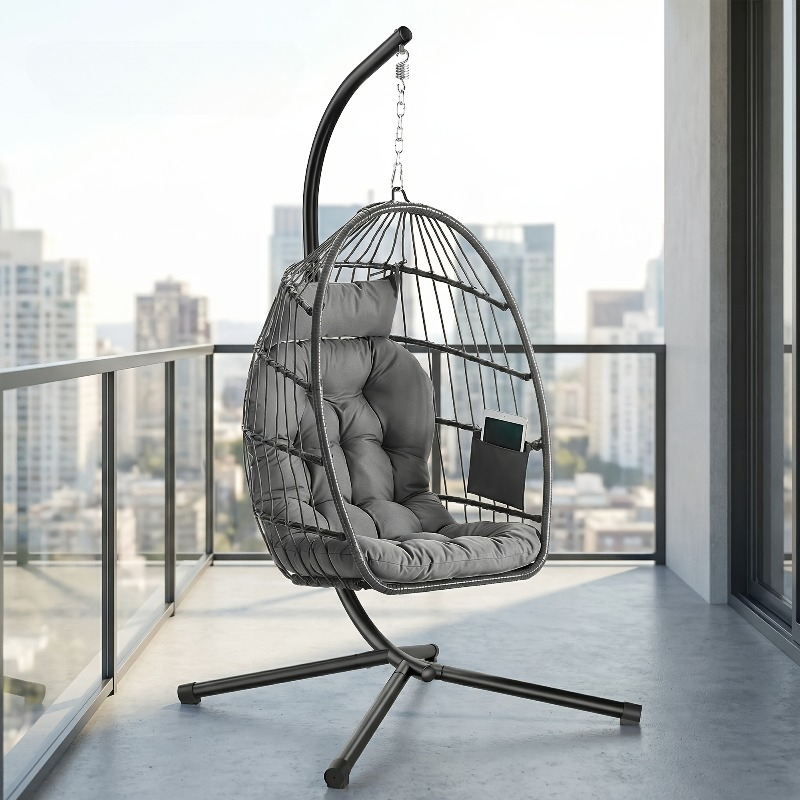 Hanging Egg Chair with Stand – - đánh giá và giá Hanging Egg Chair