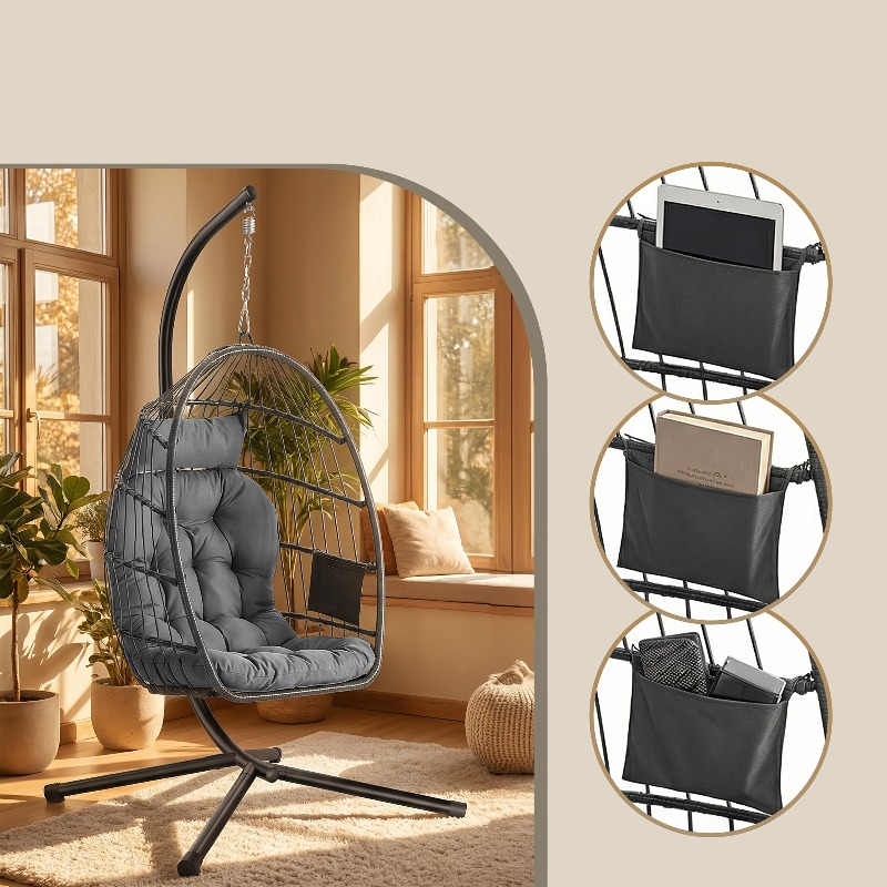Hanging Egg Chair with Stand – - đánh giá và giá Hanging Egg Chair