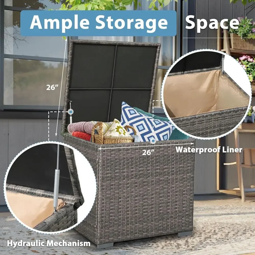 8-Piece Patio Furniture Set wi - đánh giá và giá Outdoor Furniture Fire Pit