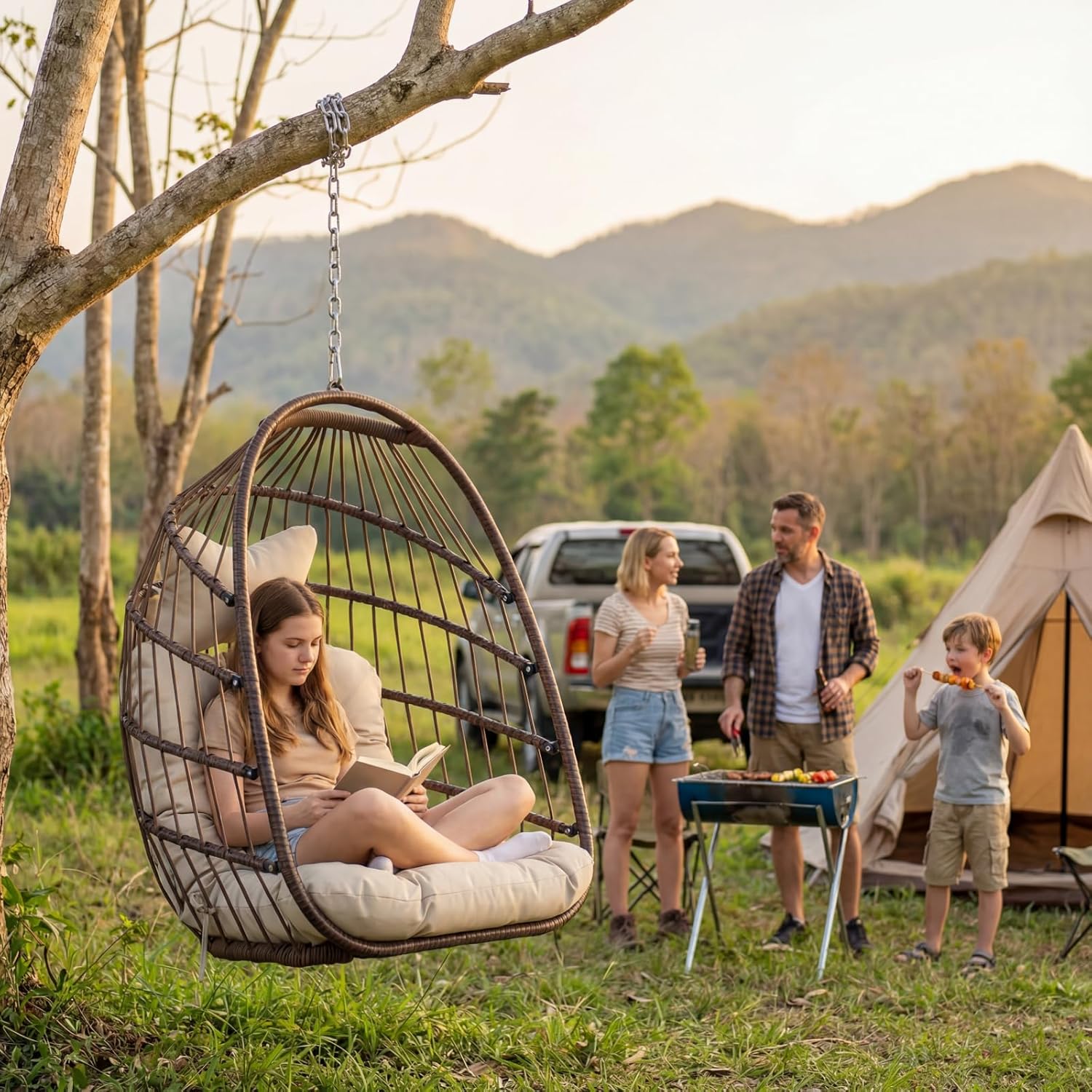 Outdoor Hanging Egg Chair With - đánh giá và giá Hanging Egg Chair