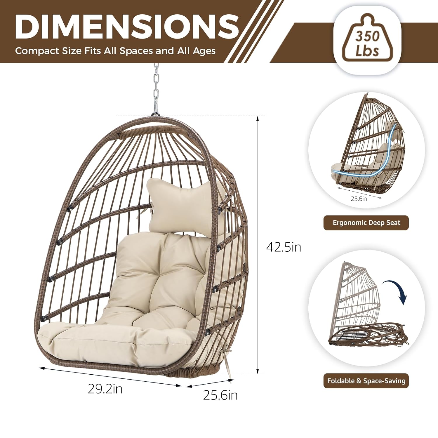 Outdoor Hanging Egg Chair With - đánh giá và giá Hanging Egg Chair