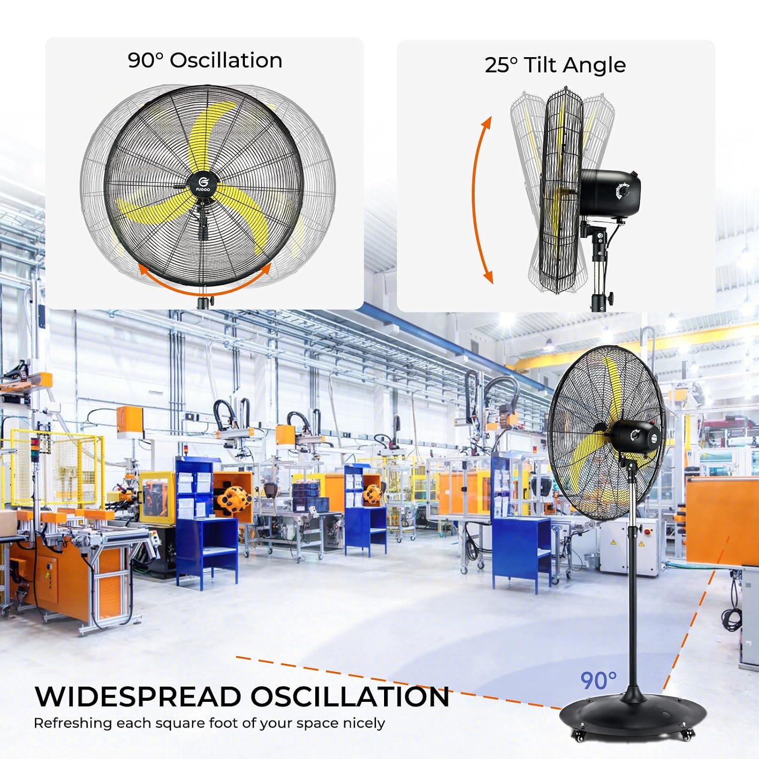 24'' Outdoor Oscillating Pedes - đánh giá và giá Outdoor Furniture Waterproof