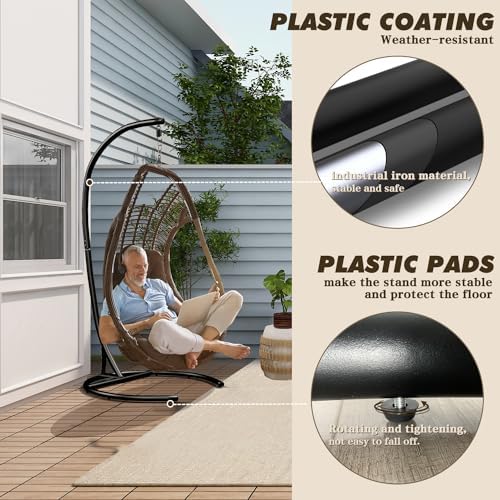 Hammock Stand ONLY, 300lbs Cap - đánh giá và giá Hanging Egg Chair