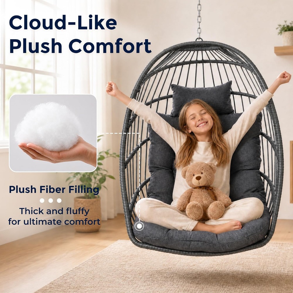 Outdoor Egg Chair with Stand,  - đánh giá và giá Hanging Egg Chair