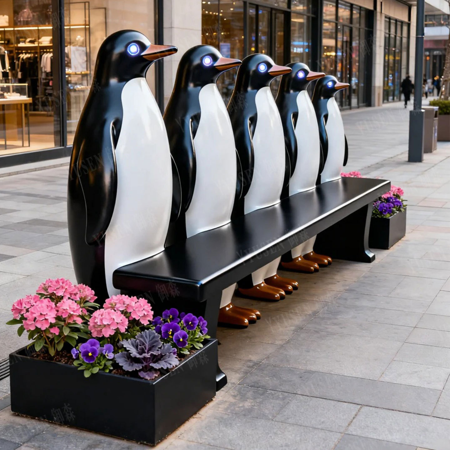 Fiberglass cartoon stool park  - đánh giá và giá Outdoor Furniture Shop