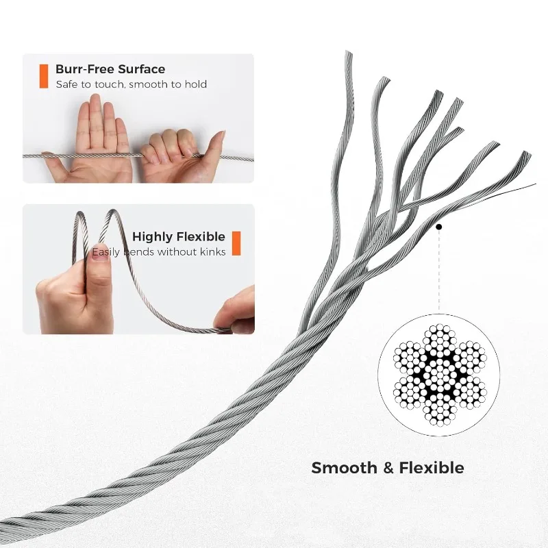 1Roll 5/10M Stainless Steel Wi - đánh giá và giá Outdoor Furniture Rope